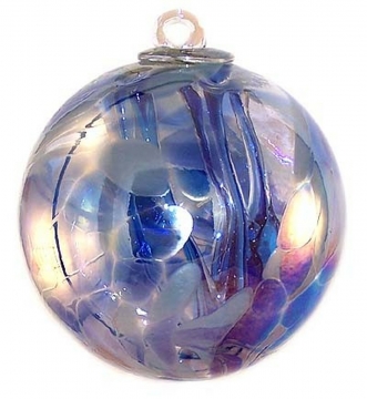 Witch Ball 6" AQUA BLUES IRIDIZE